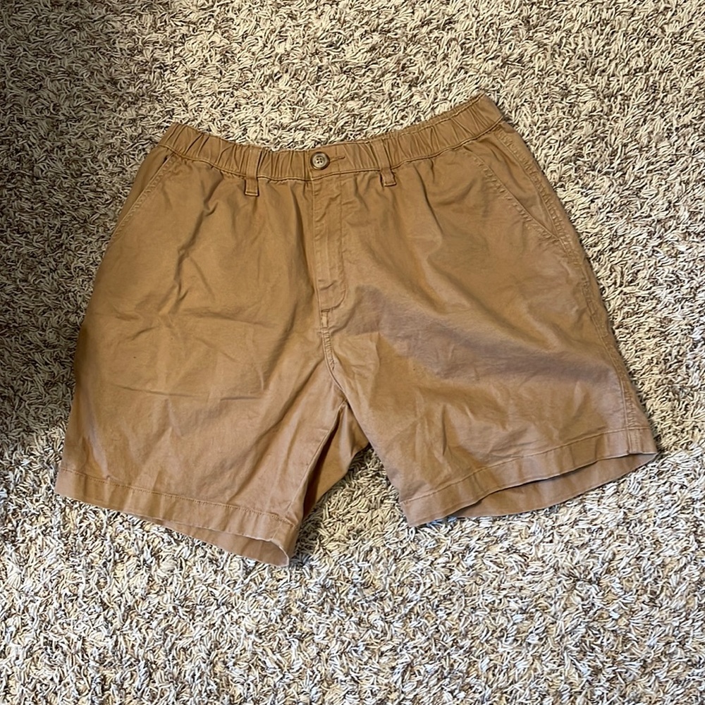 Chubbies Men's size L Large Brown 7” Elastic Waist Shorts